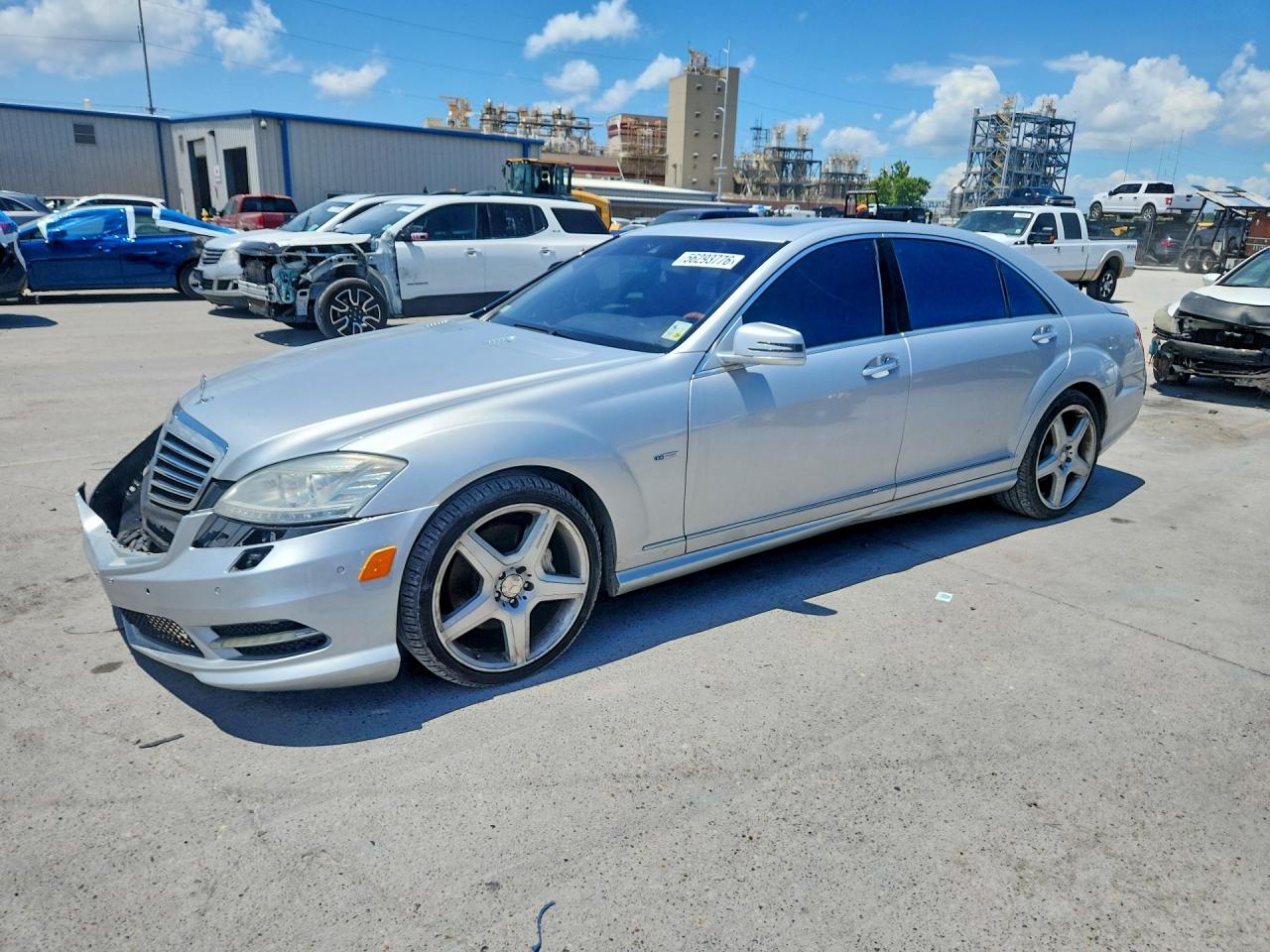 2012 Mercedes-Benz S-Class VIN WDDNG7DB3CA432317 COPART salvage auction — Front End, LA - CERTIFICATE OF TITLE (P), sold $2,000 on 2026-07-01 (photo 1)