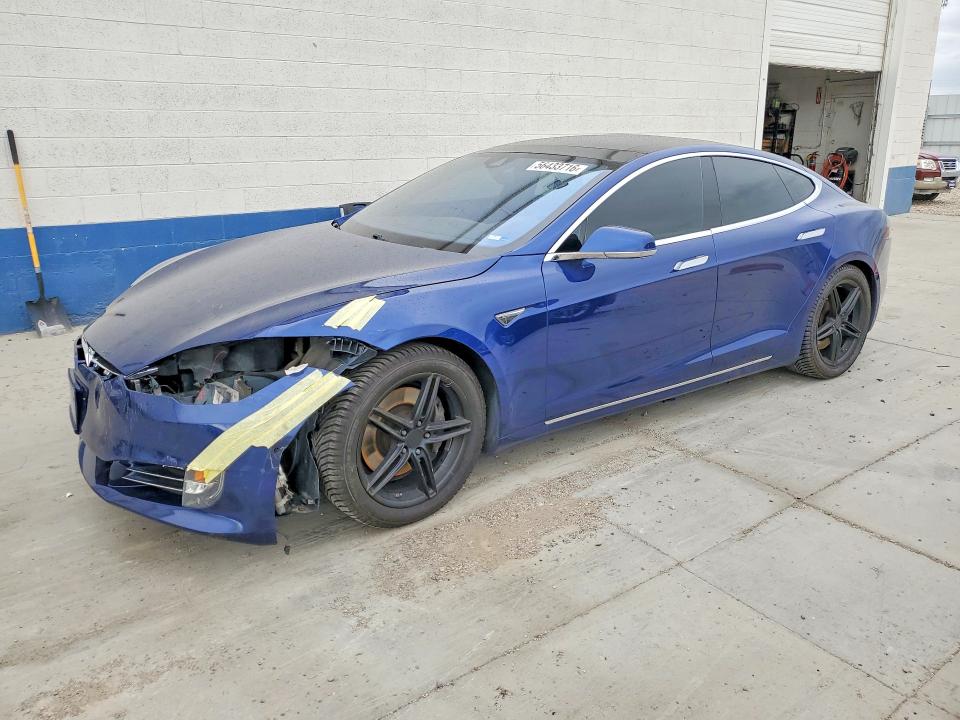 2016 Tesla Model s VIN 5YJSA1E25GF136948 COPART salvage auction — FRONT END, Ut - Salvage Certificate, sold $250 on 2026-07-27 (photo 1)