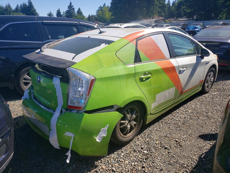 2010 Toyota Prius VIN JTDKN3DU2A1263112 COPART salvage auction — REAR END, WA - BILL OF SALE, sold $525 on 2026-07-24 (photo 3)
