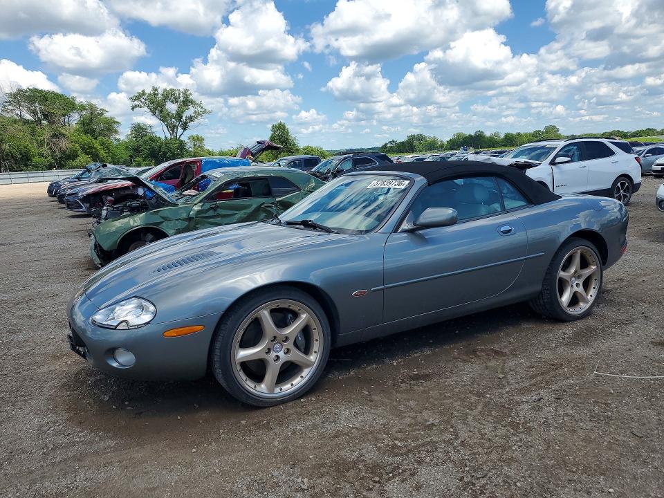 2002 Jaguar Xkr VIN SAJDA42B92PA26065 COPART salvage auction — HAIL, Ia - Cert Of Title-Salvage Title, sold $2,400 on 2026-07-31 (photo 1)