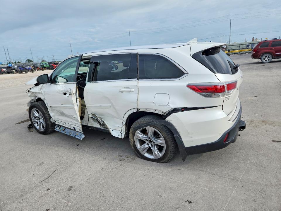 2015 Toyota Highlander VIN 5TDYKRFHXFS078712 COPART salvage auction — FRONT END, Ok - Cert Of Title-Salvage, sold $3,650 on 2026-07-15 (photo 2)