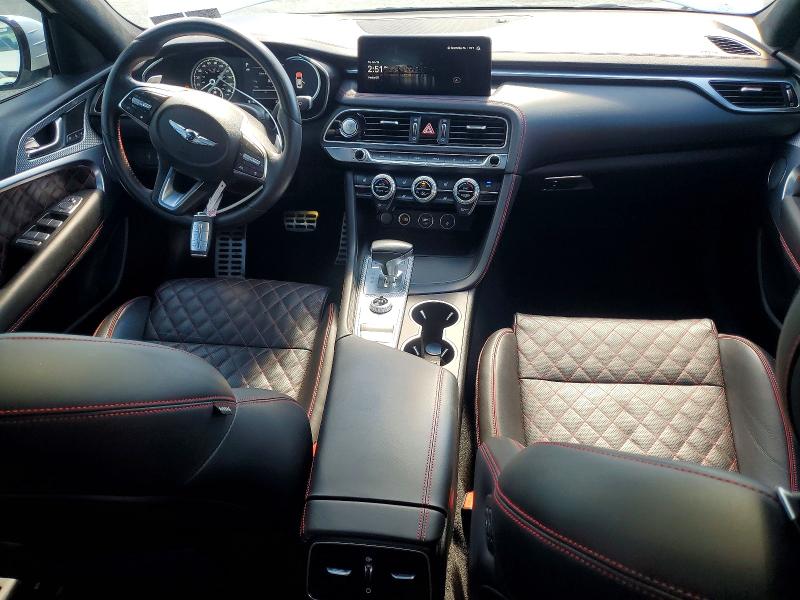 2022 Genesis G70 VIN KMTG54TE9NU096565 COPART salvage auction — REAR END, PA - CERTIFICATE OF SALVAGE, sold $3,600 on 2026-07-21 (photo 8)