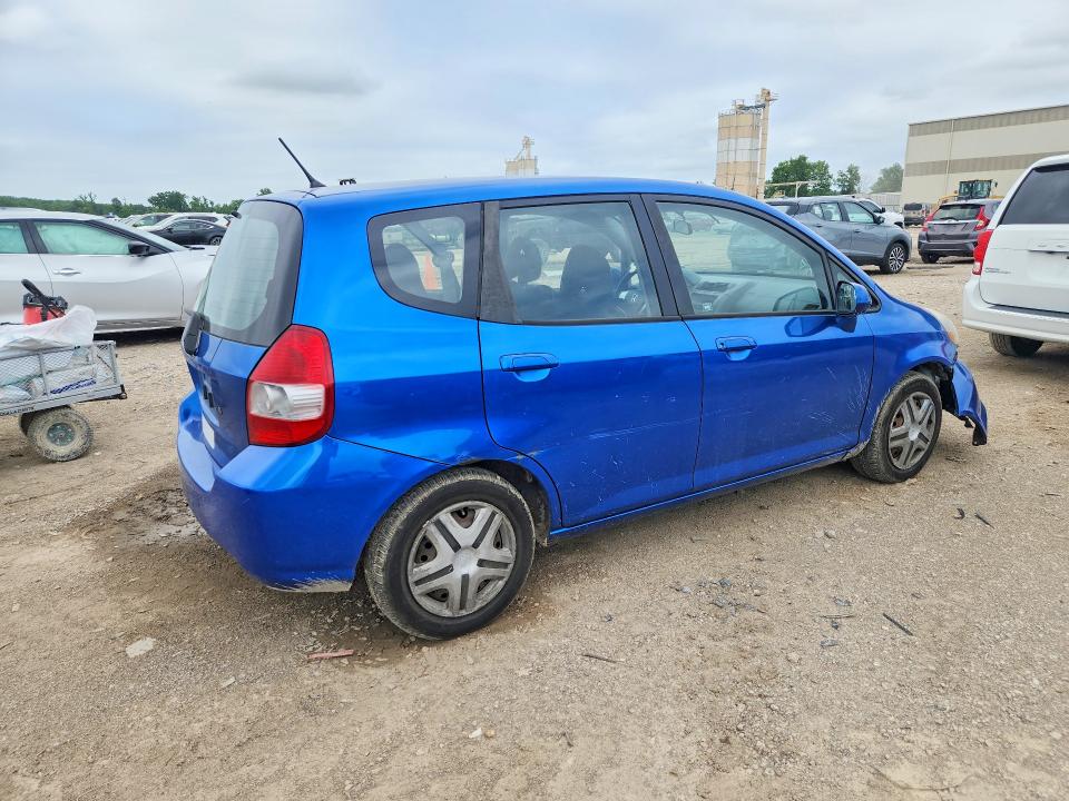 2008 Honda Fit VIN JHMGD38478S019168 COPART salvage auction — REAR END, Mo - Salvage Certificate Of Title, sold $500 on 2026-07-28 (photo 3)