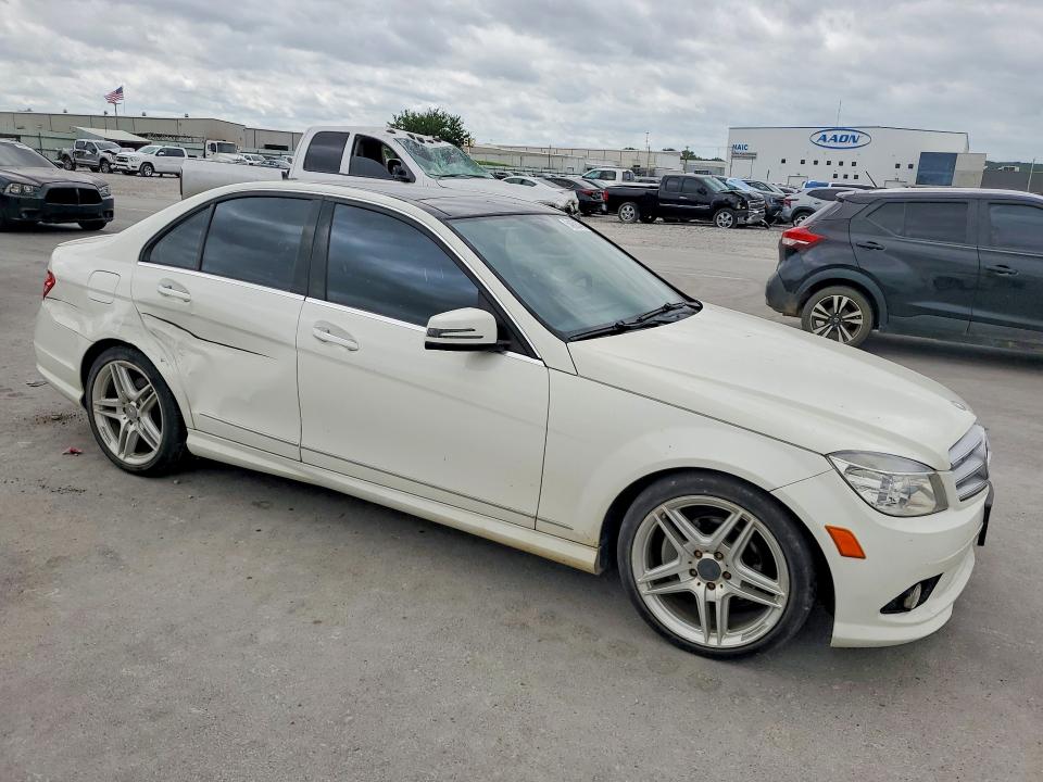2010 Mercedes-benz C class VIN WDDGF5EB9AR126252 COPART salvage auction — SIDE, OK - CERT OF TITLE-SALVAGE, sold $1,150 on 2026-07-15 (photo 4)