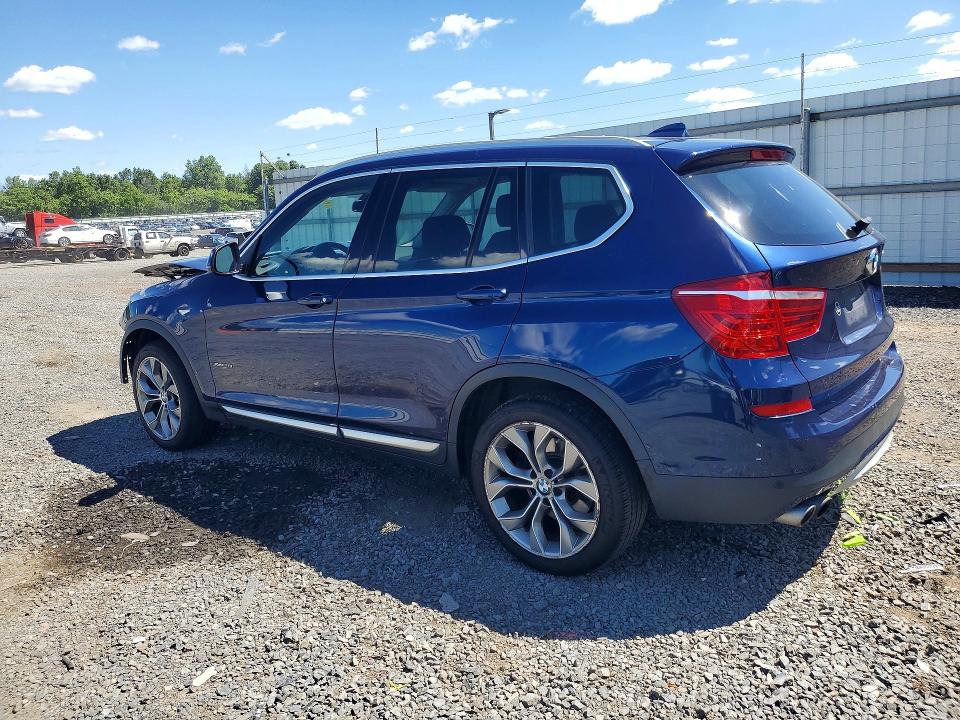 2016 BMW X3 VIN 5UXWX9C56G0D80748 COPART salvage auction — FRONT END, Nj - Cert Of Title-Salvage, sold $775 on 2026-07-28 (photo 2)