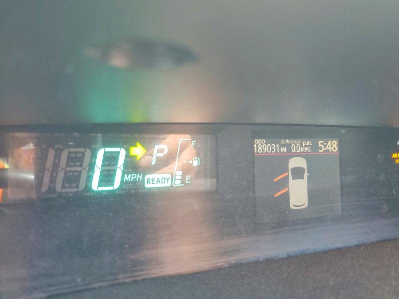 2013 Toyota Prius c VIN JTDKDTB30D1548859 COPART salvage auction — FRONT END, Ca - Salvage Certificate, sold $975 on 2026-07-07 (photo 9)