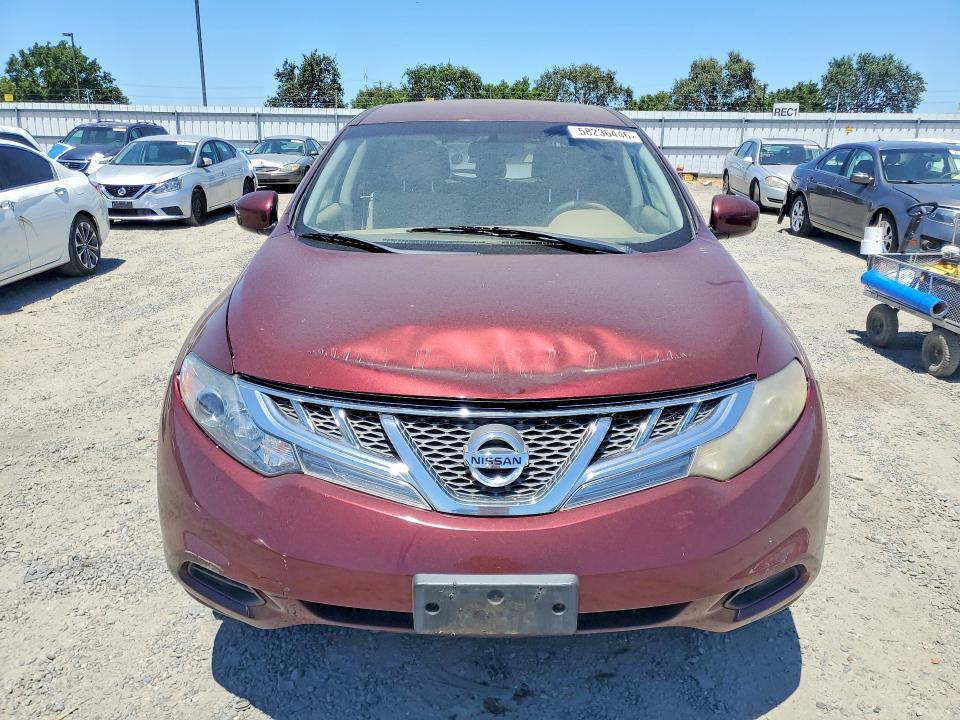 2011 Nissan Murano VIN JN8AZ1MW4BW169960 COPART salvage auction — FRONT END, CA - SALVAGE CERTIFICATE, sold $200 on 2026-07-21 (photo 5)