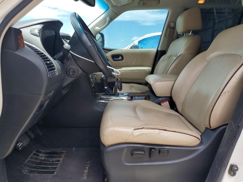 2017 Nissan Armada VIN JN8AY2NF4H9301369 COPART salvage auction — FRONT END, Tx - Salvage Vehicle Title, sold $250 on 2026-07-28 (photo 7)