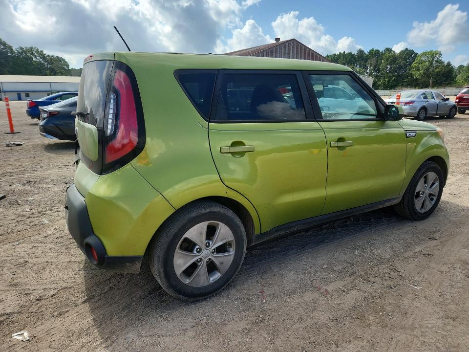 2015 Kia Soul VIN KNDJN2A27F7816754 COPART salvage auction — REAR END, La - Cert Of Title-Salvage, sold $950 on 2026-07-07 (photo 3)