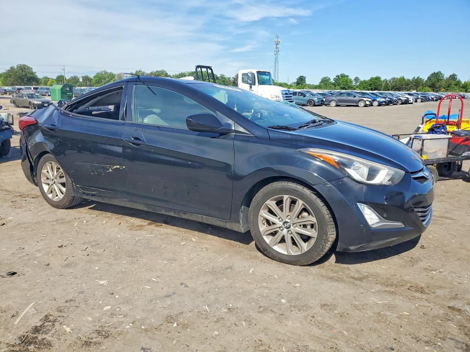 2015 Hyundai Elantra VIN KMHDH4AE6FU264655 COPART salvage auction — ALL OVER, Va - Cert Of Title - Salvage, sold $1,250 on 2026-07-08 (photo 4)