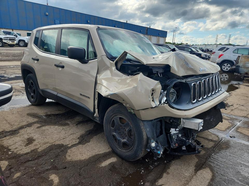 2015 Jeep VIN ZACCJAAT0FPB55713 COPART salvage auction — FRONT END, Mi - Certificate Of Title, sold $300 on 2026-07-31 (photo 4)