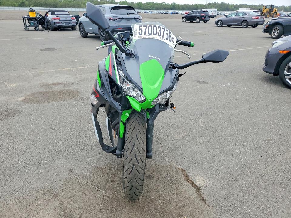 2022 Kawasaki Ex VIN ML5EXEM18NDA65287 COPART salvage auction — FRONT END, Ny - Mv-907A Salvage Certificate, sold $675 on 2026-07-02 (photo 2)