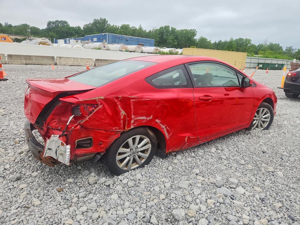 2012 Honda VIN 2HGFG3B87CH526251 COPART salvage auction — REAR END, Oh - Cert Of Title-Salvage, sold $450 on 2026-07-02 (photo 3)
