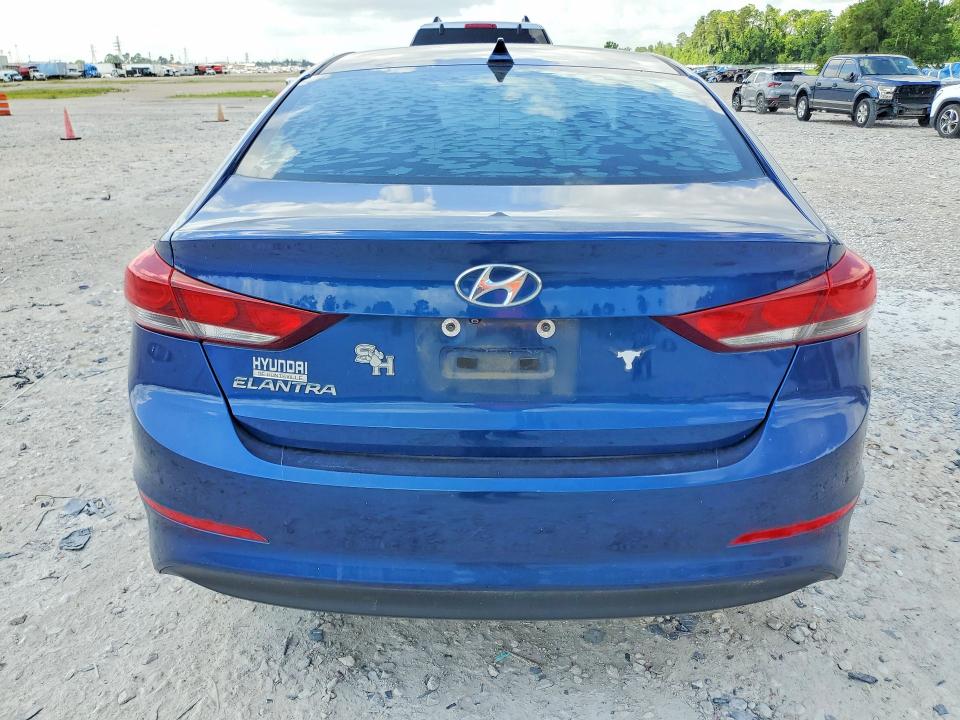 2017 Hyundai Elantra VIN 5NPD84LF1HH161005 COPART salvage auction — WATER/FLOOD, Tx - Salvage Title-Flood Damage, sold $1,100 on 2026-07-02 (photo 6)