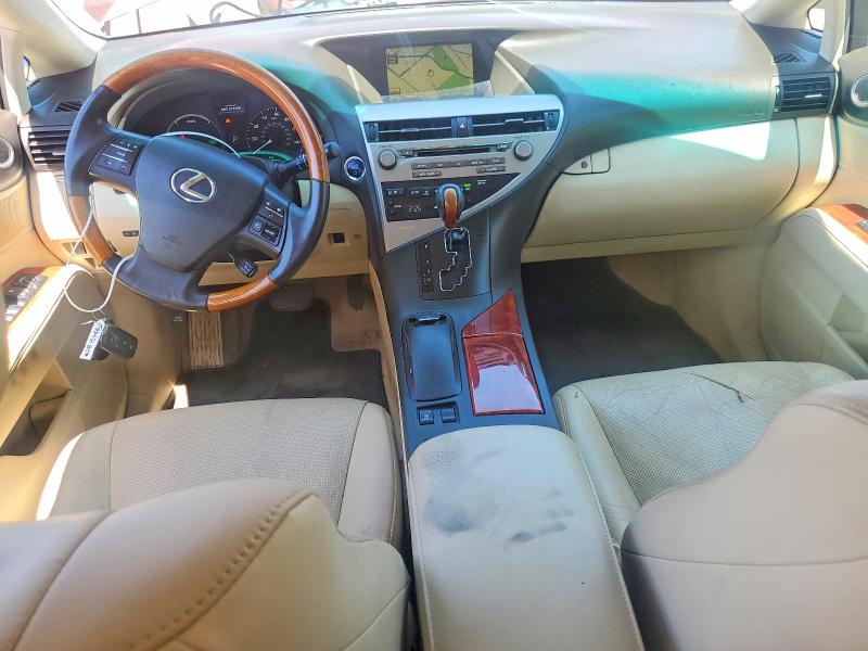 2010 Lexus Rx 450h VIN JTJBC1BA9A2030838 COPART salvage auction — FRONT END, Ca - Salvage Certificate, sold $2,800 on 2026-07-06 (photo 8)