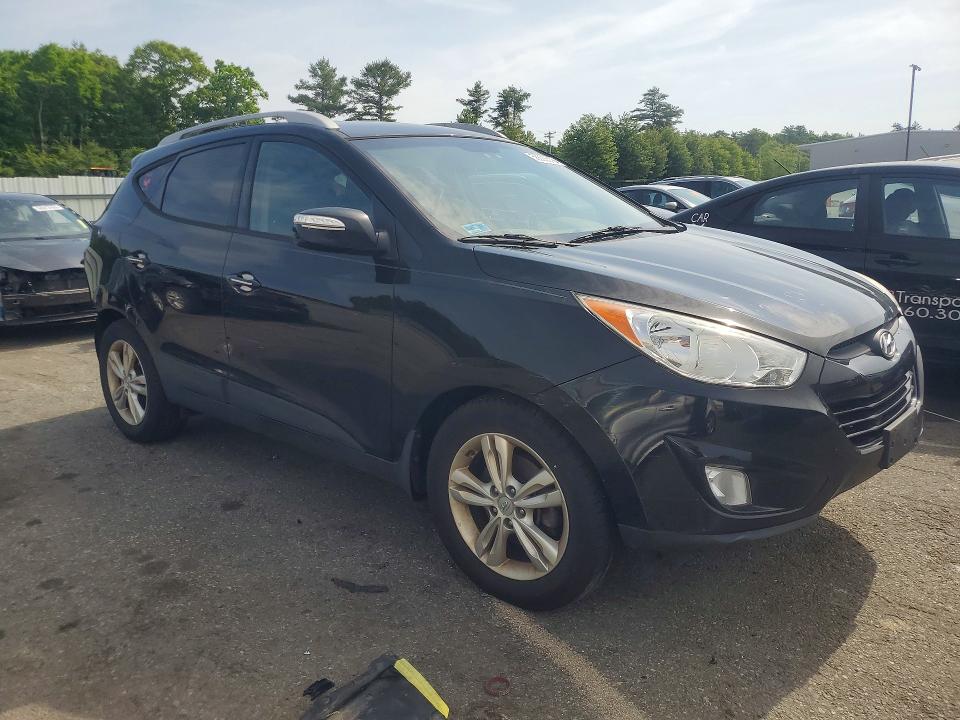 2013 Hyundai Tucson VIN KM8JU3AC1DU567993 COPART salvage auction — REAR END, Ri - Salvage Certificate Of Title, sold $900 on 2026-07-14 (photo 4)