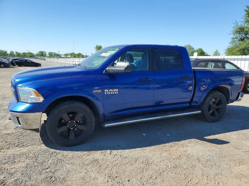 2017 Ram 1500 VIN 1C6RR7LT1HS763714 COPART salvage auction — REAR END, On - Permit No Brand - Unfit, sold $3,600 on 2026-07-02 (photo 1)