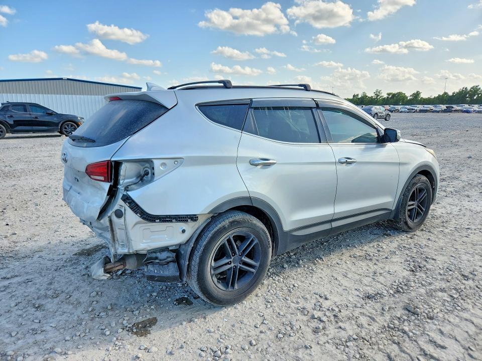 2018 Hyundai Santa fe VIN 5XYZU3LB8JG521392 COPART salvage auction — REAR END, Tx - Salvage Vehicle Title, sold $3,300 on 2026-07-31 (photo 3)