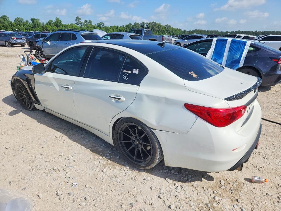 2015 Infiniti Q50 VIN JN1BV7AP1FM355519 COPART salvage auction — FRONT END, Tx - Salvage Vehicle Title, sold $2,950 on 2026-07-17 (photo 2)