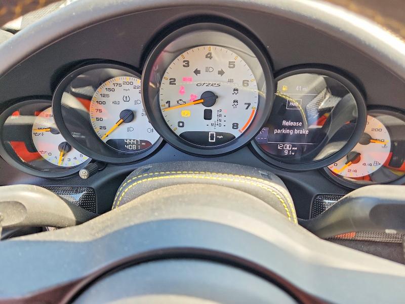2018 Porsche 911 VIN WP0AE2A93JS186024 COPART salvage auction — REAR END, FL - CERT OF TITLE-SALVAGE THEFT, sold $292,000 on 2026-07-30 (photo 9)