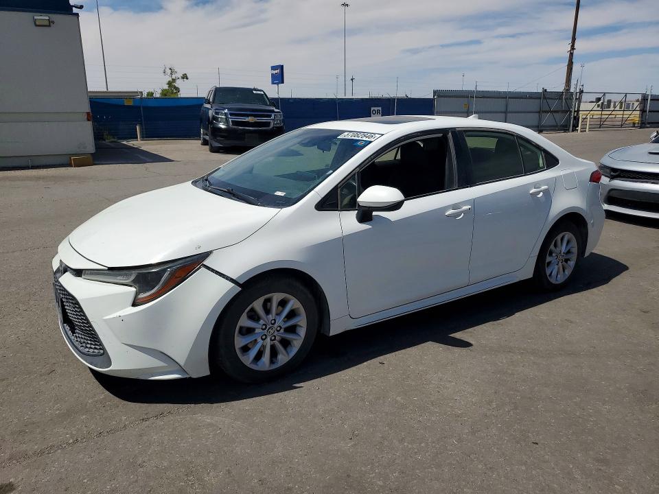 2021 Toyota Corolla VIN JTDHPMAE7MJ162935 COPART salvage auction — MINOR DENT/SCRATCHES, Tx - Certificate Of Title, sold $4,050 on 2026-07-17 (photo 1)