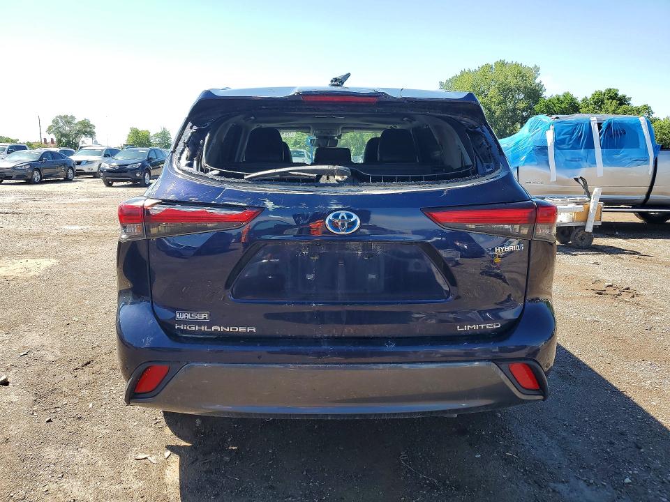 2021 Toyota Highlander VIN 5TDDBRCH9MS536577 COPART salvage auction — REAR END, Ia - Cert Of Title-Salvage Title, sold $19,000 on 2026-07-31 (photo 6)
