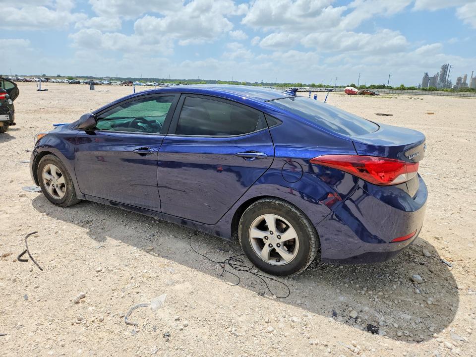 2014 Hyundai VIN 5NPDH4AE2EH533022 COPART salvage auction — UNDERCARRIAGE, Tx - Salvage Vehicle Title, sold $800 on 2026-07-09 (photo 2)