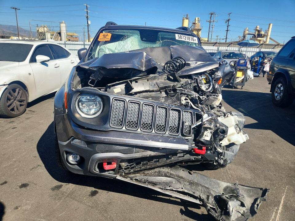 2021 Jeep Renegade VIN ZACNJDC1XMPM24538 COPART salvage auction — FRONT END, Ca - Salvage Certificate, sold $300 on 2026-08-05 (photo 5)