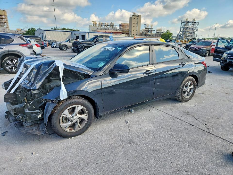 2021 Hyundai Elantra VIN 5NPLL4AG8MH016348 COPART salvage auction — FRONT END, La - Cert Of Title-Salvage, sold $2,100 on 2026-07-08 (photo 1)