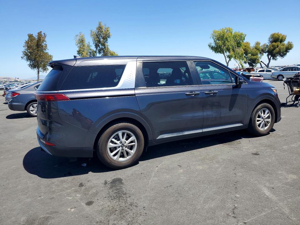 2022 Kia Carnival VIN KNDNB4H31N6156641 COPART salvage auction — FRONT END, Ca - Salvage Certificate, sold $7,700 on 2026-07-13 (photo 3)