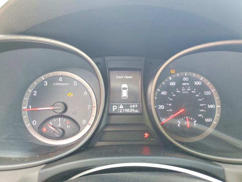2016 Hyundai Santa fe VIN 5XYZTDLB0GG322659 COPART salvage auction — MECHANICAL, Oh - Certificate Of Title, sold $1,350 on 2026-07-25 (photo 9)