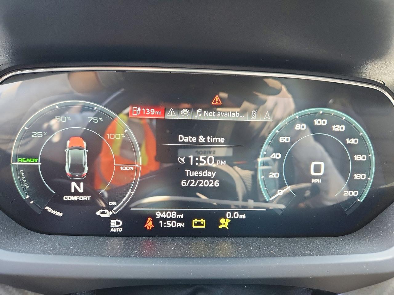 2024 Audi e-tron GT VIN WAUEJBFW9R7004561 COPART salvage auction — Front End, Sc - Salvage Title, sold $26,500 on 2026-08-18 (photo 9)