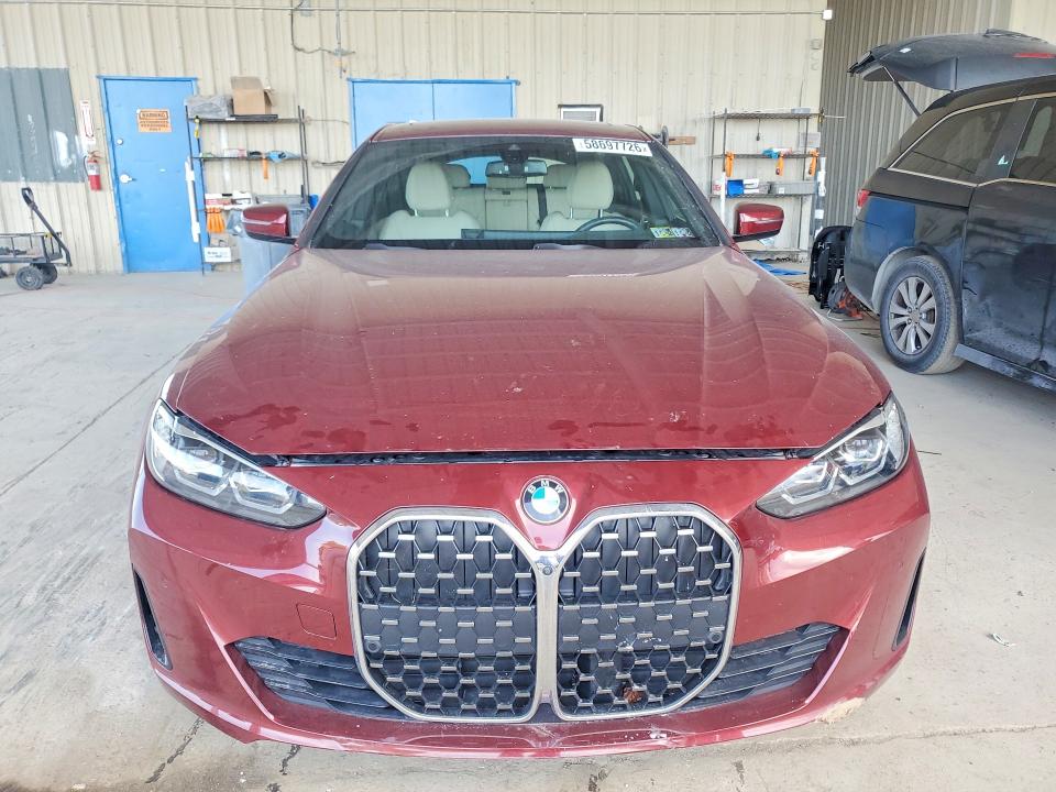 2024 BMW 4er VIN WBA73AV09RFS17378 COPART salvage auction — WATER/FLOOD, Pa - Cert Of Salvage-W=Flood Veh, sold $15,700 on 2026-08-05 (photo 5)