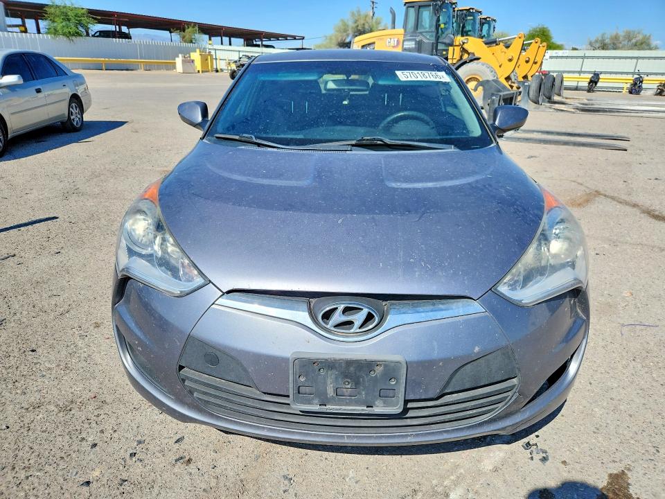 2016 Hyundai Veloster VIN KMHTC6AD9GU282811 COPART salvage auction — FRONT END, Az - Cert Of Title - Salvage, sold $1,450 on 2026-07-17 (photo 5)