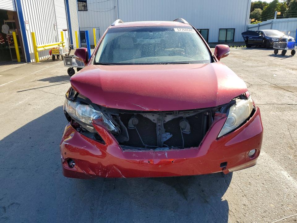 2010 Lexus Rx VIN JTJZK1BA3A2001112 COPART salvage auction — FRONT END, CA - SALVAGE CERTIFICATE, sold $3,200 on 2026-07-02 (photo 5)