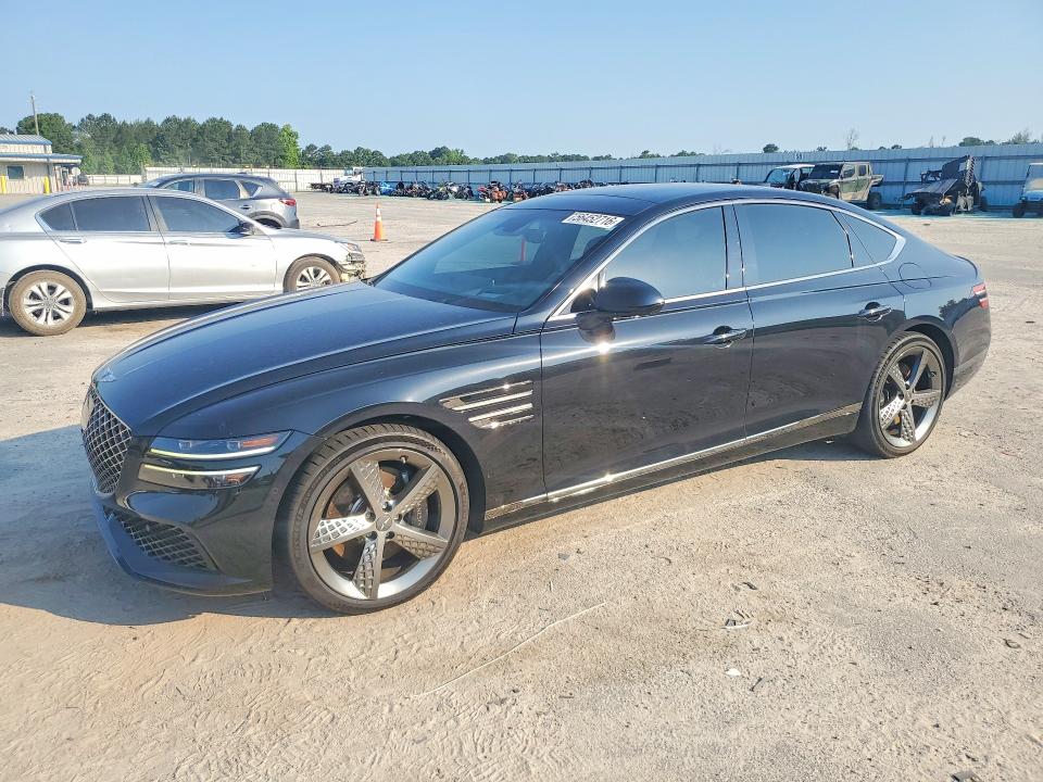 2023 Genesis G80 VIN KMTGB4SD0PU185283 COPART salvage auction — MINOR DENT/SCRATCHES, Mi - Certificate Of Title, sold $34,000 on 2026-07-06 (photo 1)