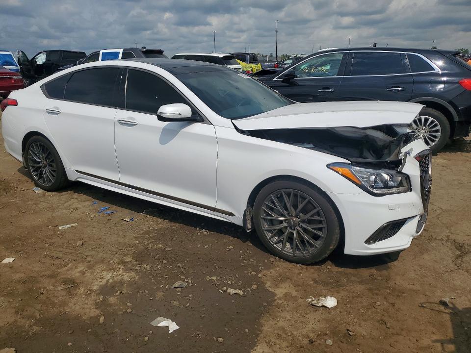 2019 Genesis G80 VIN KMHGN4JEXKU287355 COPART salvage auction — FRONT END, Mi - Certificate Of Title, sold $3,100 on 2026-07-14 (photo 4)