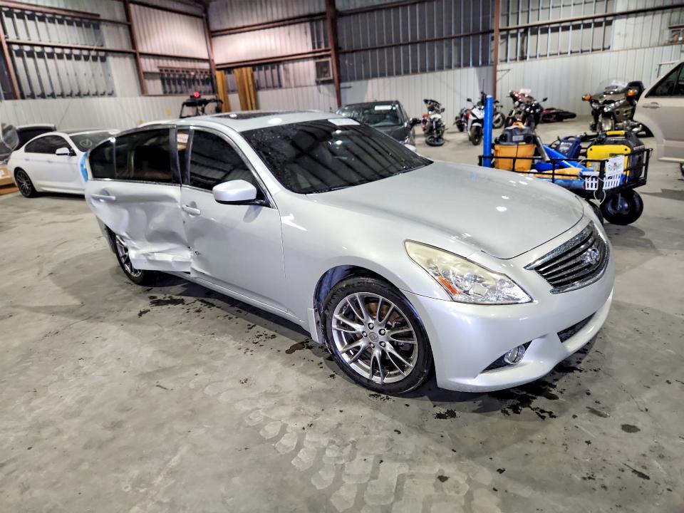 2012 Infiniti G VIN JN1CV6AP0CM622515 COPART salvage auction — SIDE, Fl - Cert Of Title Slvg Rebuildable, sold $450 on 2026-07-13 (photo 4)