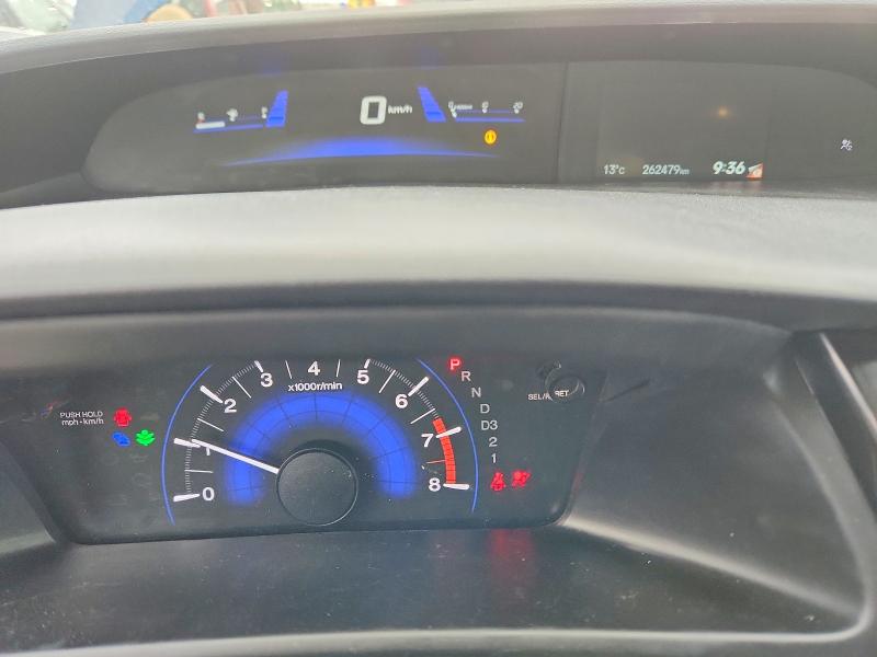 2013 Honda Civic VIN 2HGFB2F43DH004752 COPART salvage auction — REAR END, Ab - Oop - Salvage, sold $1,600 on 2026-07-09 (photo 9)