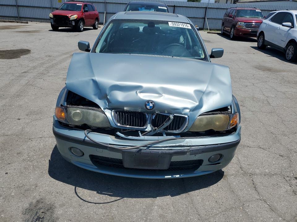 2004 BMW 3er VIN WBAEV534X4KM34565 COPART salvage auction — FRONT END, Ca - Salvage Certificate, sold $325 on 2026-07-17 (photo 5)