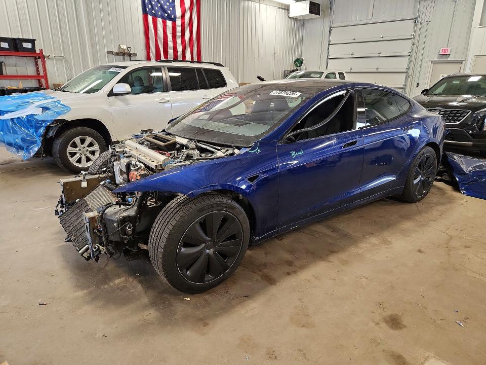 2022 Tesla VIN 5YJSA1E51NF476833 COPART salvage auction — FRONT END, Mn - Cert Of Title-Salvage, sold $14,600 on 2026-07-28 (photo 1)