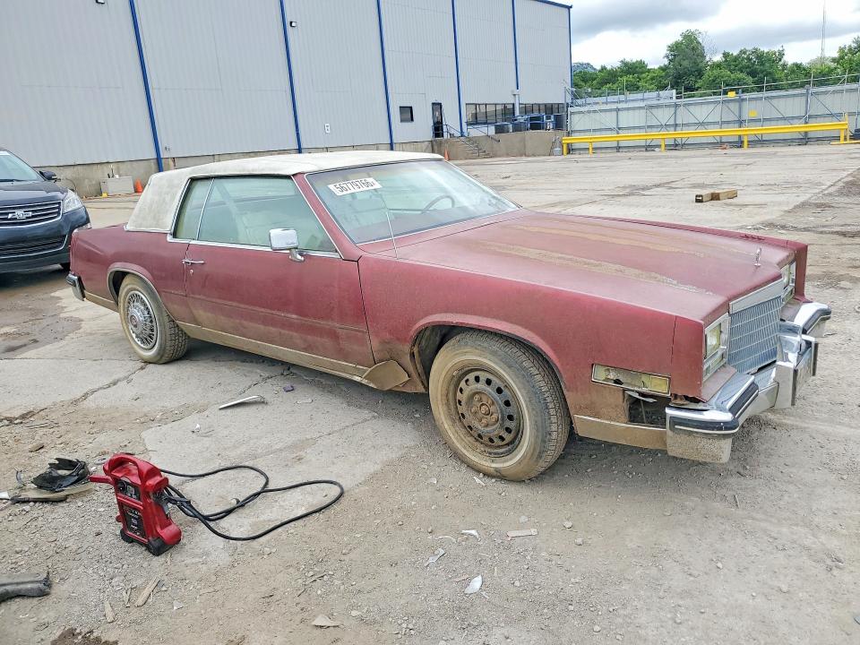 1984 Cadillac Eldorado VIN 1G6AL5789EE667604 COPART salvage auction — NORMAL WEAR, Sd - Certificate Of Title, sold $1,900 on 2026-09-02 (photo 4)