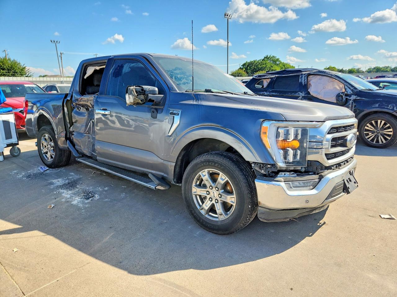 2021 Ford F-150 Lightning VIN 1FTEW1C52MFC71193 COPART salvage auction — Side, TX - CERTIFICATE OF TITLE, sold $7,000 on 2026-07-08 (photo 4)