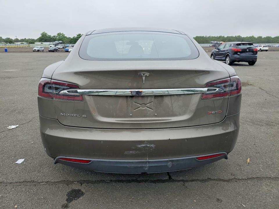 2015 Tesla VIN 5YJSA1H47FF097176 COPART salvage auction — FRONT END, Ny - Mv-907A Salvage Certificate, sold $5,900 on 2026-07-08 (photo 6)