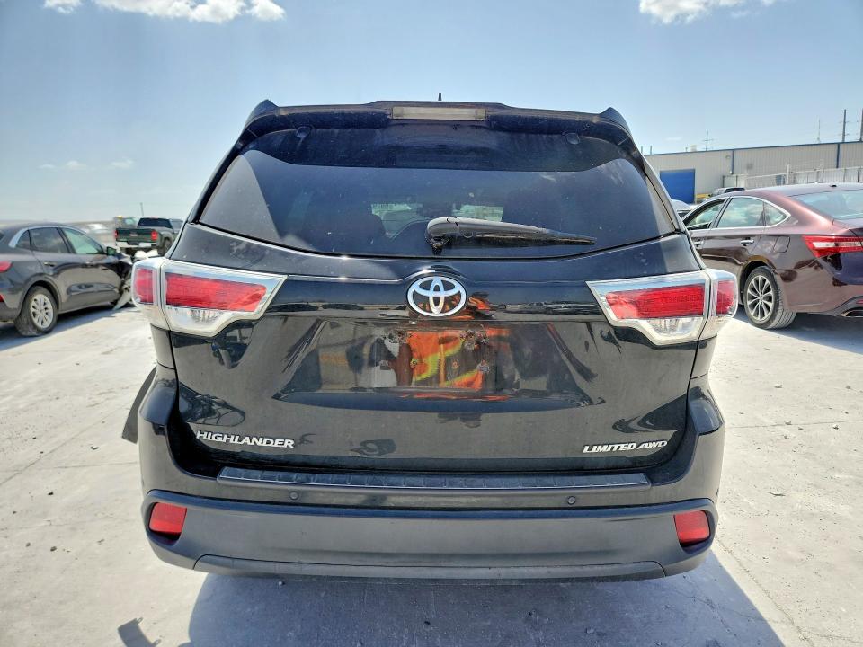 2016 Toyota Highlander VIN 5TDDKRFH9GS299671 COPART salvage auction — FRONT END, Oh - Cert Of Title-Salvage, sold $5,500 on 2026-07-24 (photo 6)
