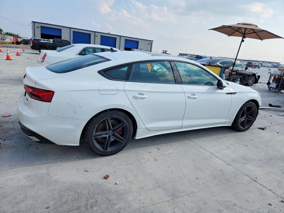2022 Audi A5 VIN WAUDACF54NA008829 COPART salvage auction — FRONT END, Tx - Salvage Vehicle Title, sold $7,800 on 2026-07-24 (photo 3)