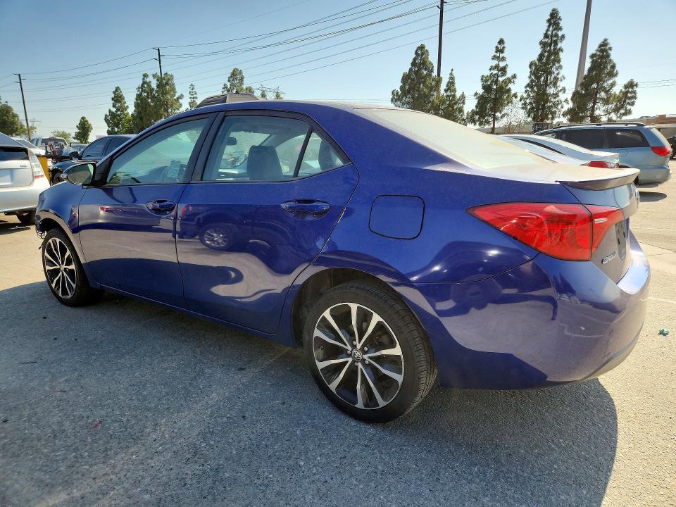 2017 Toyota Corolla VIN 5YFBURHE3HP671486 COPART salvage auction — FRONT END, Ca - Salvage Certificate, sold $150 on 2026-07-28 (photo 2)