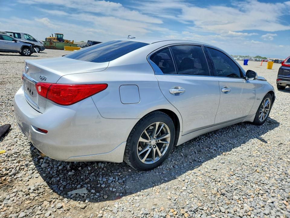 2017 Infiniti Q50 VIN JN1EV7ARXHM837939 COPART salvage auction — FRONT END, Co - Public - Salvage Title, sold $3,050 on 2026-07-16 (photo 3)