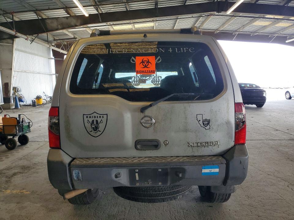 2002 Nissan Xterra VIN 5N1ED28T62C582977 COPART salvage auction — REAR END, Ca - Dis/Dlr/Exp App For Dup Clean, sold $20 on 2026-07-23 (photo 6)