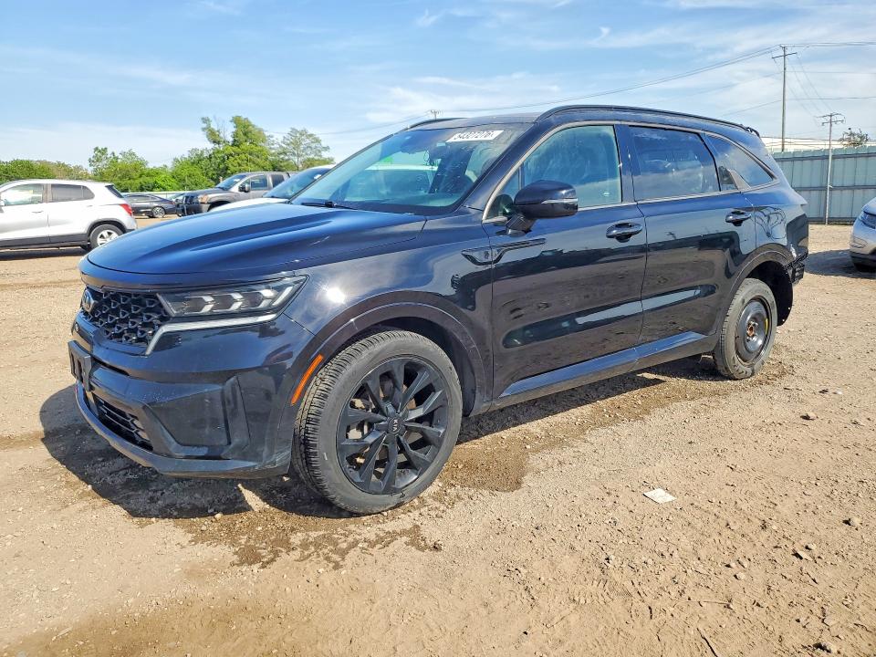 2021 Kia Sorento VIN 5XYRK4LF3MG061870 COPART salvage auction — REAR END, IL - SALVAGE CERTIFICATE, sold $6,900 on 2026-07-08 (photo 1)